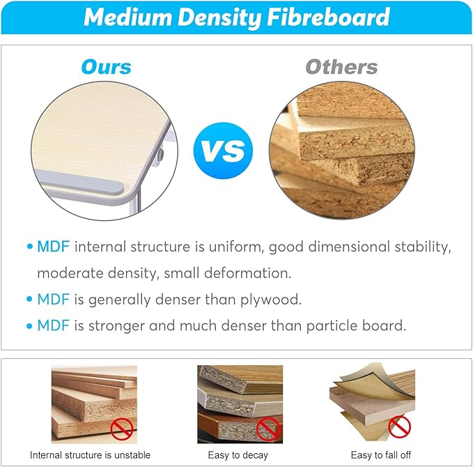 Slendor Laptop Desk Adjustable Laptop Stand Foldable Bed Table Portable Lap Desk Folding Notebook Stand Reading and Writing Holder Breakfast Tray with Drawer and Cooling Fan for Bed Couch Sofa Floor