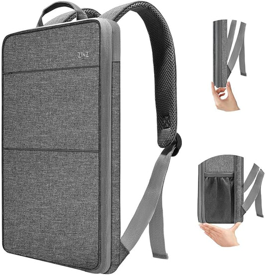 ZINZ Slim & Expandable Laptop Backpack Water Resistant Travel Backpack Compatible with MacBook Air/Pro 13-14 inch XPS 13 Surface 13.5" and Most 13-14 inch NoteBooks,G01Y01
