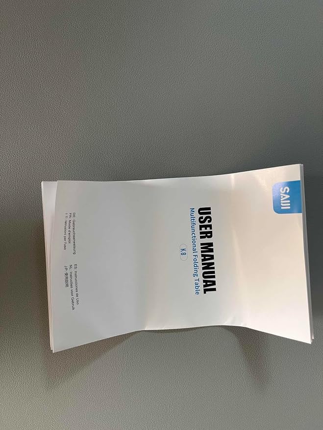 SAIJI Laptop Bed Tray Desk with LED Desk Light, Adjustable Laptop Stand for Bed, XX-Large PVC Leather Foldable Table with Book Stand, Wrist Rest, Extra Leg Room (Grey)