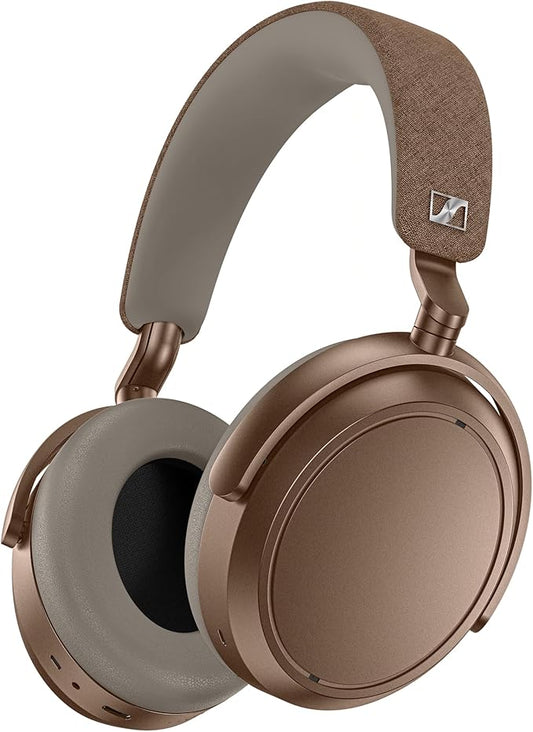Sennheiser Momentum 4 Wireless Noise Cancelling Headphones - Bluetooth Headset for Crystal-Clear Calls with Adaptive Noise Cancellation, Over-Ear Headphones, 60h Battery Life, Folding Design, Brown