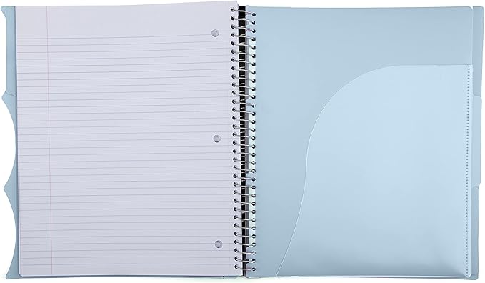 Mintra Office Durable PREMIUM Spiral Notebook (Arctic Ice, 3 Subject (8.5in x 11in))