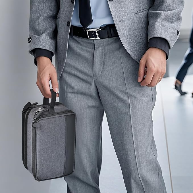 Electronics Organizer, Cable Bag, Travel Essentials Cord Storage Case, Tech Accessories Pouch for Charger, Phone, Power Bank, USB Flash Drive, SD Cards (Box Only)