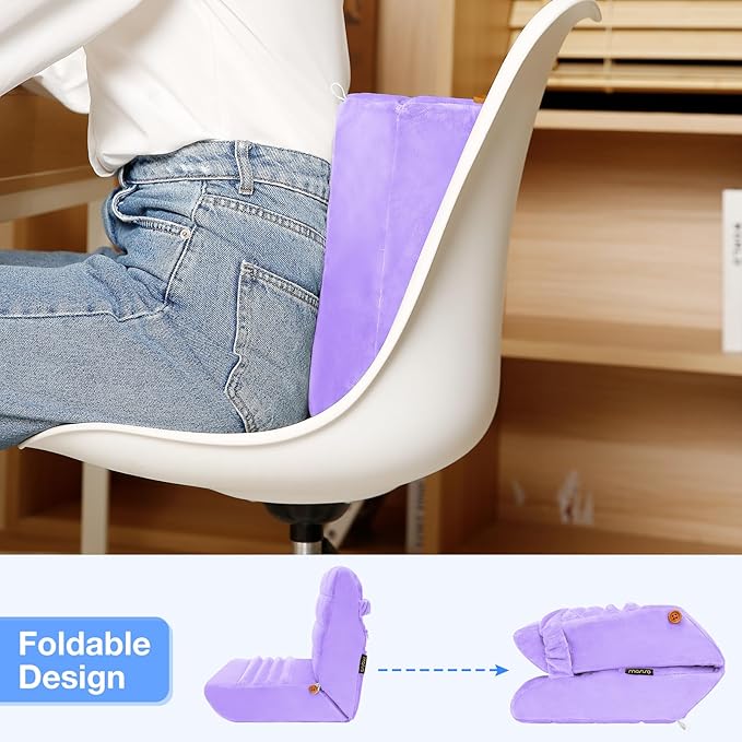 MOSISO Tablet Pillow Stand,Soft Tablet Holder for Lap,Tablet Soft Pad Dock with Pockets&Stylus Slot&4 Viewing Angles Compatible with iPad Pro 12.9,11,10.5,9.7,Air Mini 6,5,4,3, E-Reader, Purple
