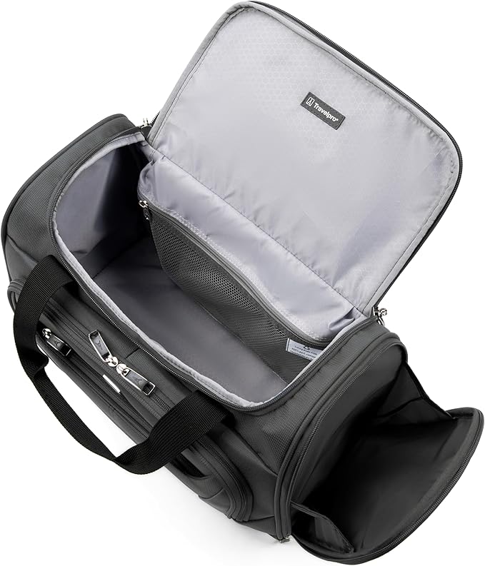 Travelpro Maxlite 5 Softside Expandable Luggage with 4 Spinner Wheels/Soft Underseat Tote, Lightweight Suitcase, Men and Women, Shadow Grey, 2-Piece Set (Tote/21)