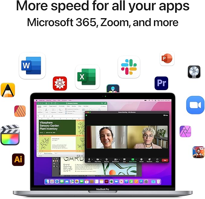 Apple 2022 MacBook Pro with Apple M2 Chip (13-inch, 16GB RAM, 512GB SSD Storage) (QWERTY English) Space Gray (Renewed)