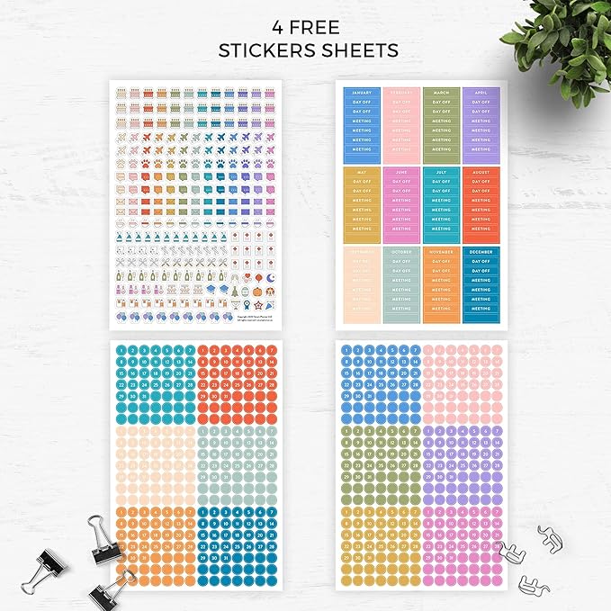 Smart Planner Pro – Undated Daily Planner – Small A5 – Achieve Goals & Increase Productivity – Weekly, Monthly, Work Sections, Organizer Diary with Back Pocket, 3 Satin Bookmarks & Pen Holder