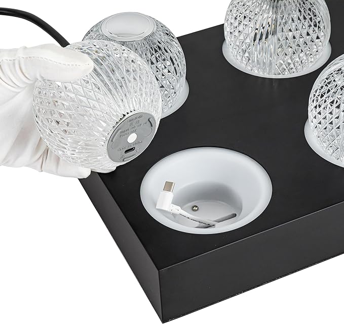 Marni 8-Unit Black Charging Station | SKU K-3219-CGR-8-BK