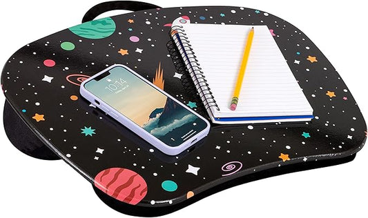 LAPGEAR MyStyle Portable Lap Desk with Cushion - Space Odyssey - Fits up to 15.6 Inch Laptops - Style No. 45337