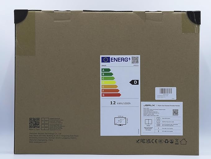 JSAUX FlipGo Pro 13.5" Dual Portable Monitors, 2.2K Triple Laptop Screen Extender, Portable IPS Dual-Screen Monitor for Laptop[for Windows/Linux/macOS] One Cable to Dual/Magnetic Design/DisplayLink