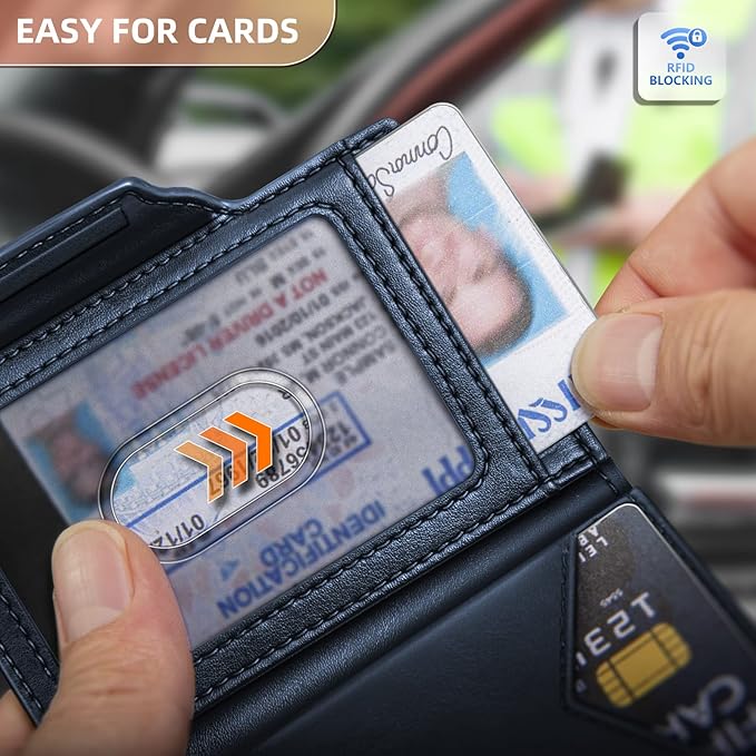 BULLIANT Men Airtag Wallet,Slim Front Pocket Wallet Money Clip for Men Gift 3.8"x2.7",Pop-up Access