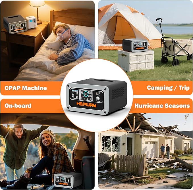 H30 Portable Power Station,300W LiFePO4 Battery,288Wh Solar Generator,2 AC 120V Outlets,PD 100W USB-C Output, 90000mah Power Bank for Hurricane Emergency Outdoor Camping RVs Home Use (Gray)