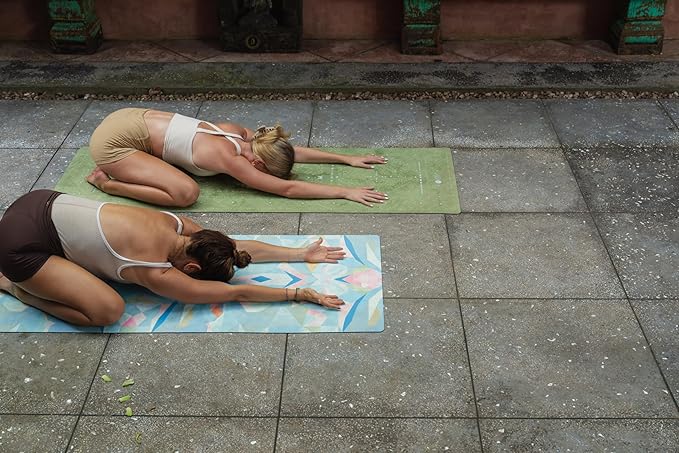 YOGA DESIGN LAB | The Combo Yoga Mat | Eco Luxury | Ideal for Hot Yoga, Power, Bikram, Ashtanga, Sweat | Studio Quality | Includes Carrying Strap!