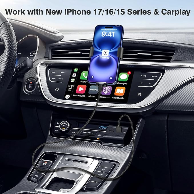 Elebase for iPhone 17 Pro Max Car Charger Cable 1.5/3.3/6.6FT 3 Pack,USB A to Type C Charging Cord for New Apple 16 15 Pro Max Plus,iPad Pro 2024 2022 2021 2020 2018 iPad Air 5 4 iPad mini 8 7 6