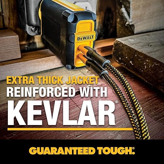 DEWALT Heavy Duty 100W USB C Cable, Jobsite 100 Watt USB C Cable, High Speed Type-C to Type-C, Fast Charge PD USBC Fast Charging Cord for iPhone 17/16/15 Plus Pro Max MacBook iPad Samsung Galaxy, 4 ft