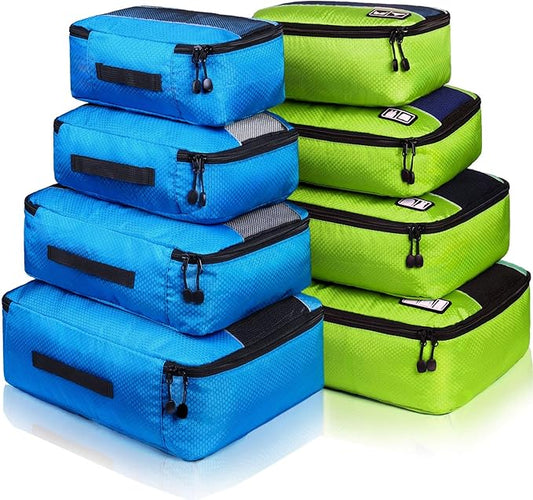 Packing Cubes Luggage Bags Organizer Durable Travel Accessories With Clothing Label
