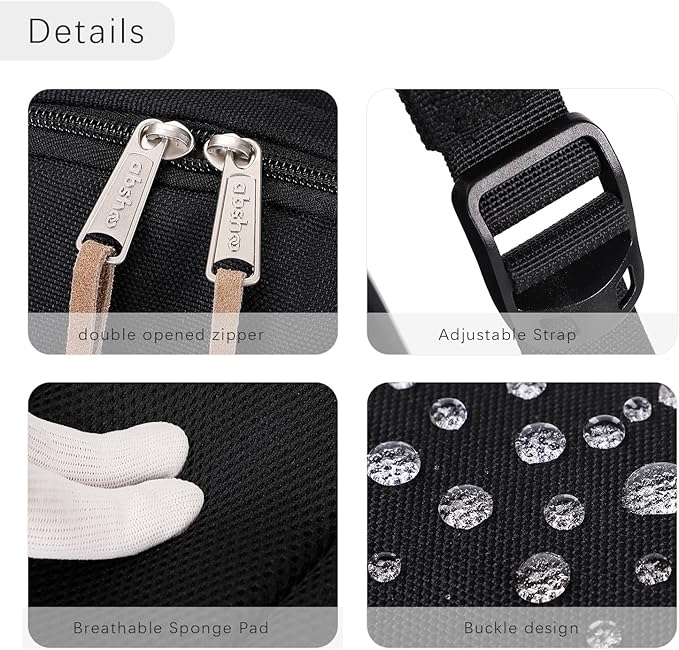 abshoo Classical School Backpack For Middle High School Water Resistant Bookbag College Travel Daypack (Black)