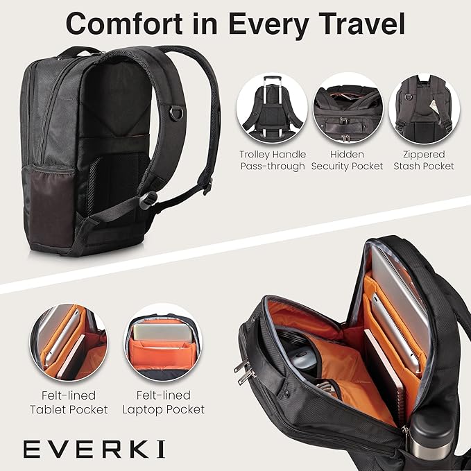 EVERKI Studio Expandable Laptop Backpack for Men & Women (14 Liters Capacity)