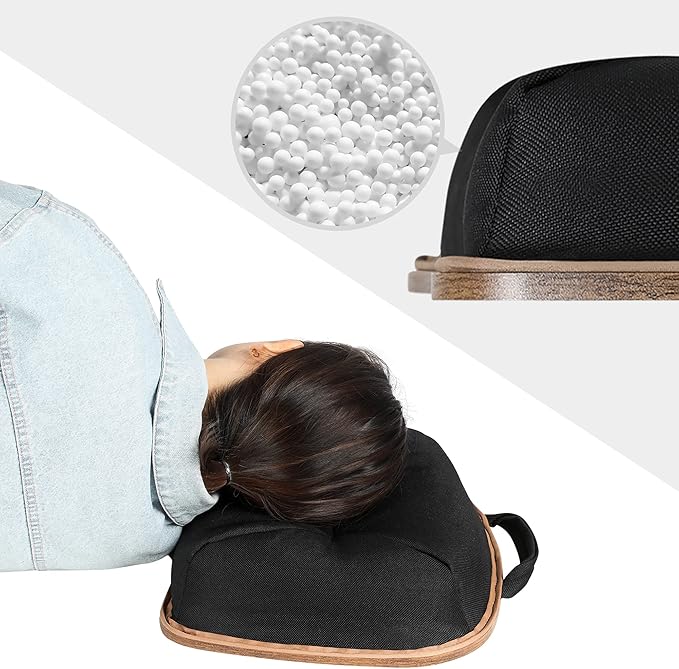 SONGMICS Lap Desk, Bed Tray, Laptop Table with Handle, Cushion, 12.6 x 15.7 x 3.1 Inches, Rustic Brown ULLD109B01