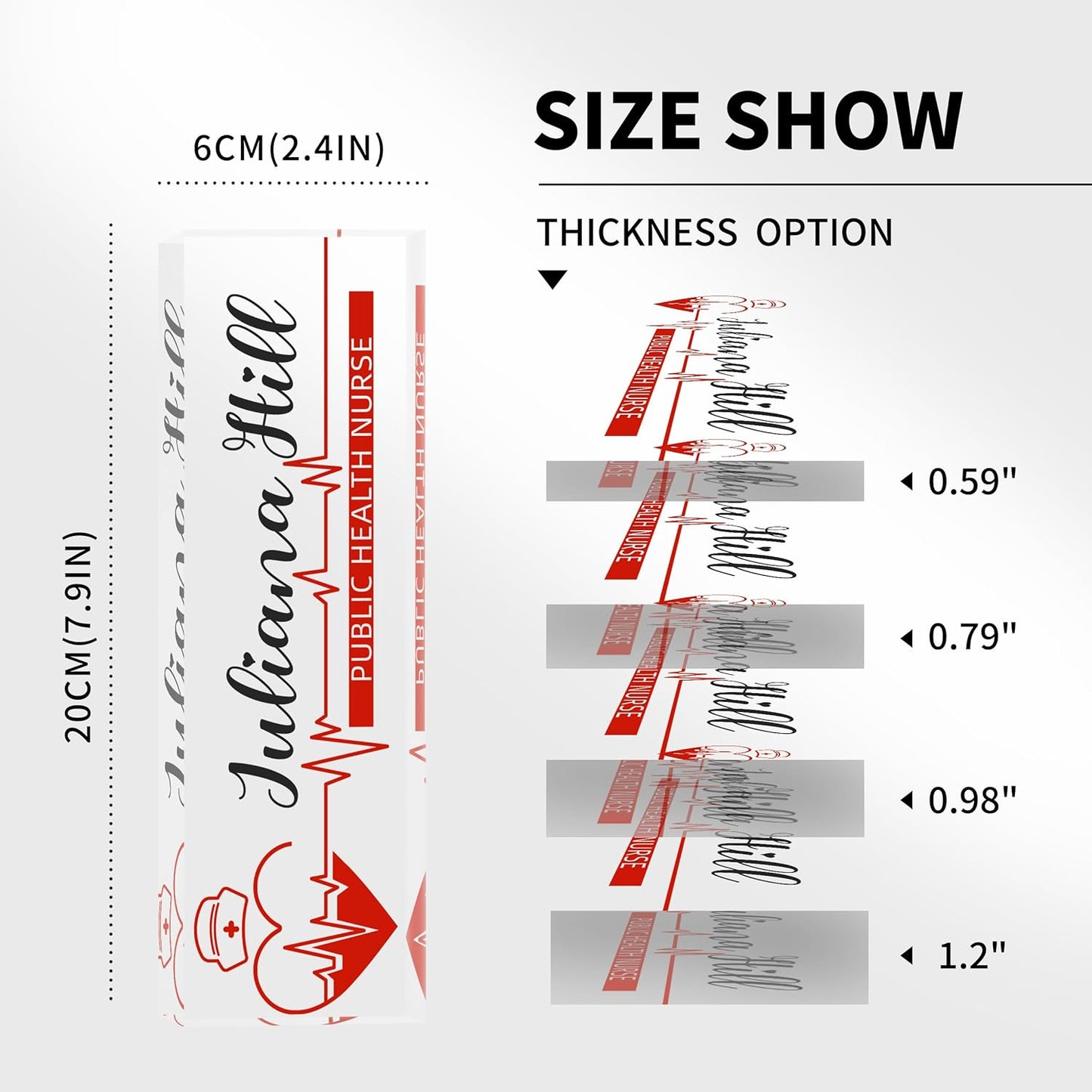 Desk Name Plate Personalized, Nurse Name Plate for Desk, Office Desk Decor for Women and Men, Employee Appreciation Gifts Office Gifts for Nurse (Nurse Funds)