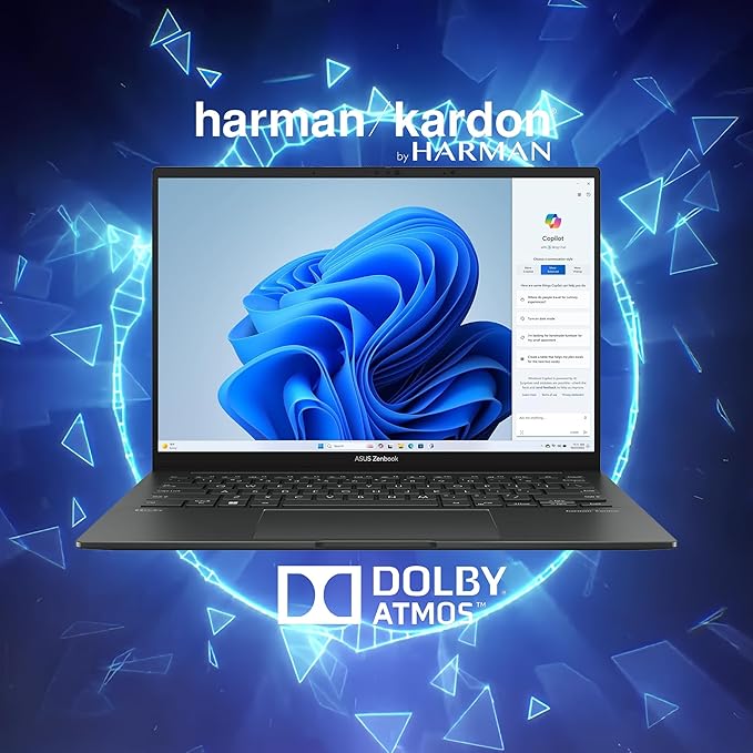 ASUS Zenbook 14 OLED Laptop | 14" WUXGA Lumina OLED Touch (100% DCI-P3, 500nits HDR) | Intel 16-core Ultra 7 255H (Up to 13 Tops) | 16GB DDR5 1TB SSD | Backlit Fingerprint Win11Pro w/DLCA Accessory