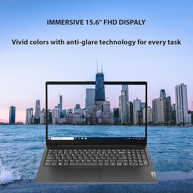 Lenovo V15 Laptop | Intel Pentium N6000 | 15.6" FHD Anti-Glare | 24GB RAM | 512GB SSD | WiFi 6 | Military Durable | Windows 11 Pro | Ethernet Port