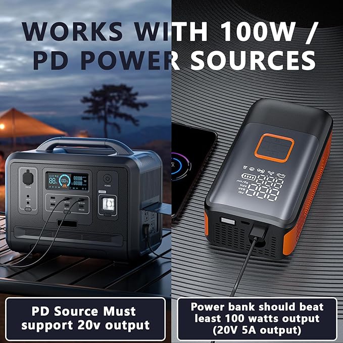 OTPEIR Starlink Mini DC Power Cable, Power Cord for Starlink Mini Accessories, Waterproof Outdoor 18AWG Durable Cable,Gray (C-DC 16.4FT)