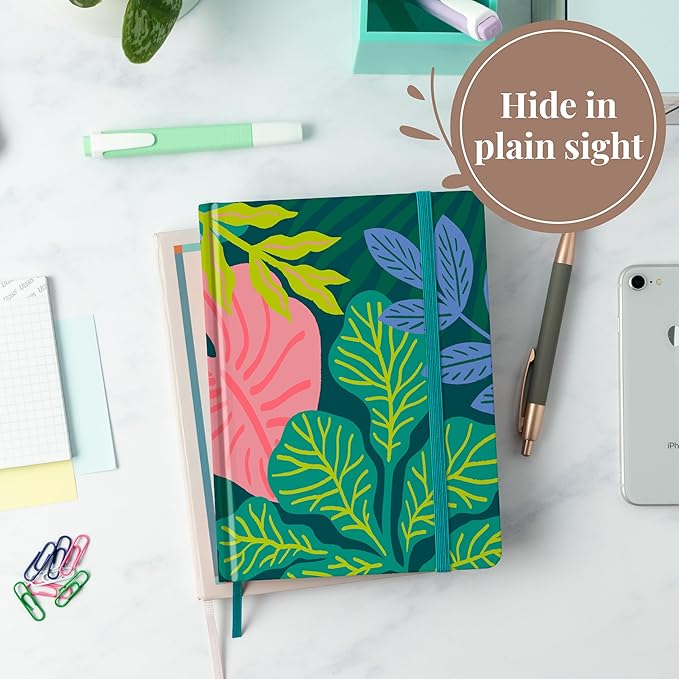 Rileys & Co. Tropical Paradise Password Organizer - Alphabetical Tabs, Easy-to-Use Password Keeper, Ideal for Seniors, Secure Notebook for Internet Logins, Websites, Usernames (8 x 6 Inches)