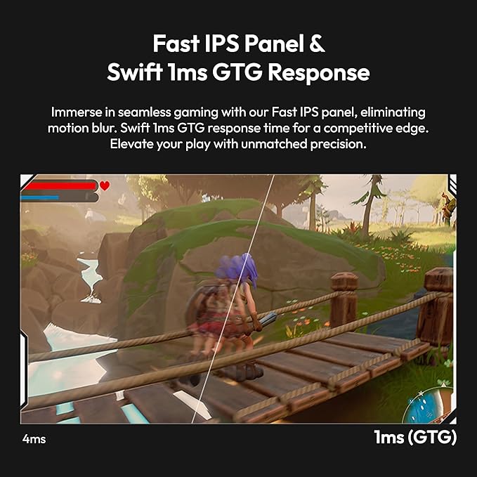 Pixio PX278 Wave 27 inch 180Hz Refresh Rate QHD 1440p Resolution Fast IPS Panel 1ms GTG Response Time Gaming Monitor with FreeSync