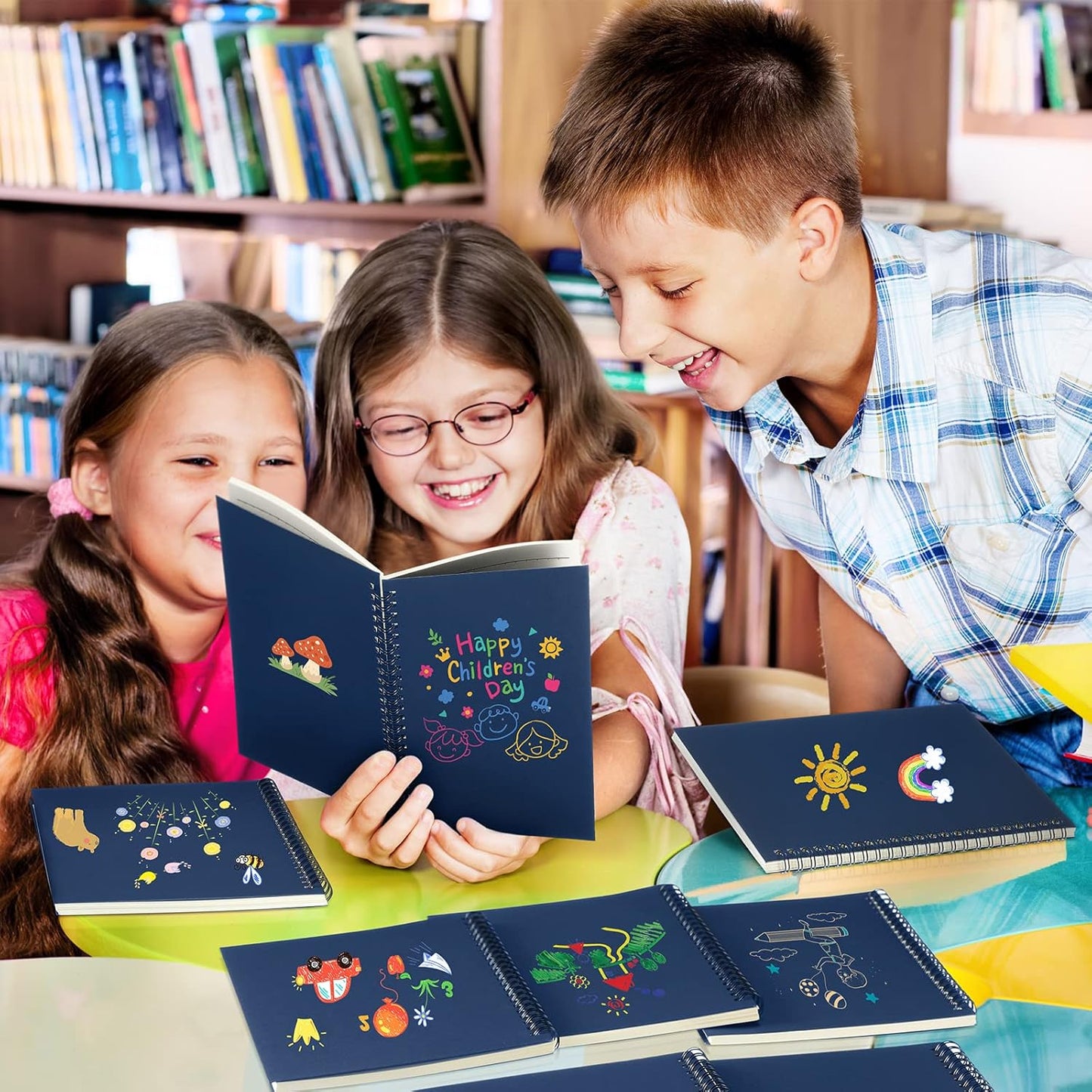 Yahenda Spiral Notebook Bulk A5 Journal Lined 8.3'' x 5.5'' Writing Composition Paper Small Notepad Subject Notebook for Students Office Business Back to School Supplies(Deep Blue,18 Pcs)