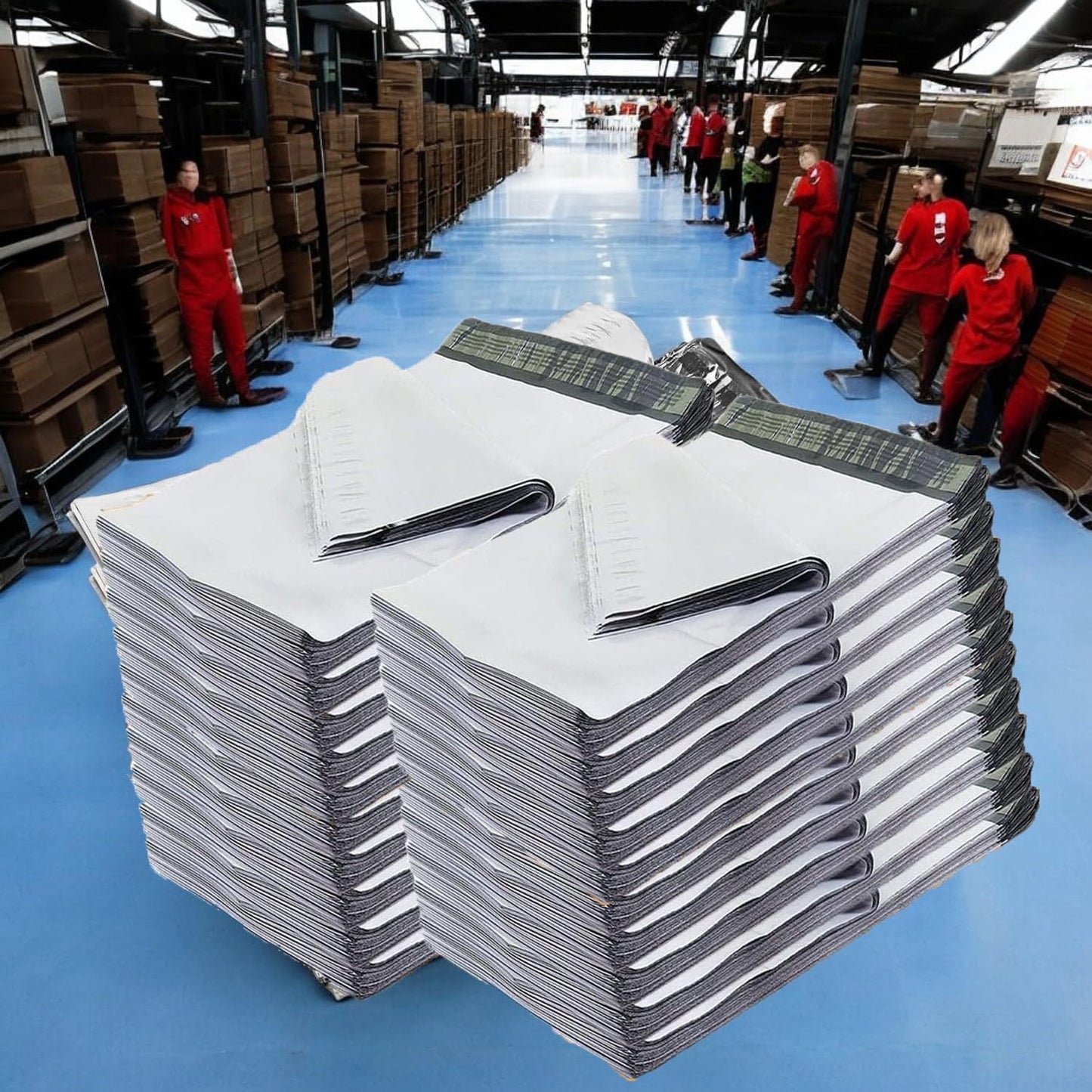 iMBAPrice 250 - 24x24 Premium Matte Finish White Poly Mailers Envelopes Bags (iMBA-8PM-250)