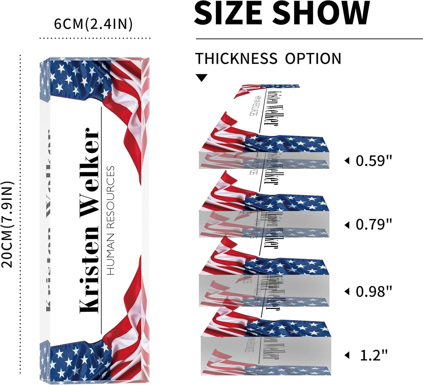 Custom Acrylic Name Plate | Personalized Boss Employee Appreciation Gift