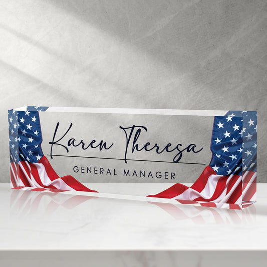 Custom Office Name Plate, Personalized Gifts for Women & Men, Appreciation Gifts for Employees, Boss, Teacher - Office Desk Accessory