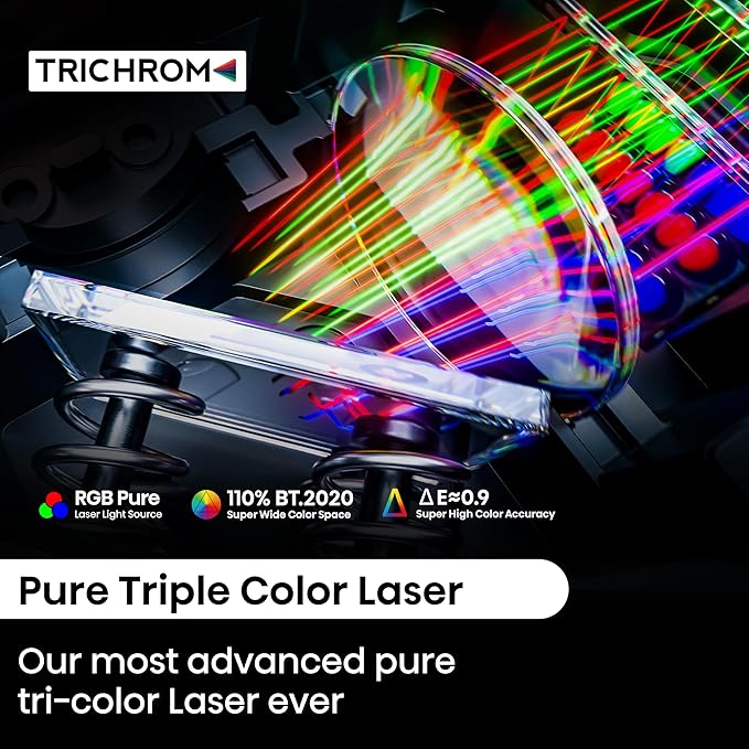 Hisense Laser Mini Projector C2, 65-300", Gimbal Design, 4K, Triple Color Laser, 110% BT.2020, 2000 ANSI Lumens, 1700:1 Native Contrast, Dolby Vision, HSR240, Sound by JBL