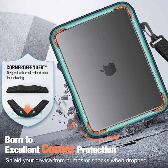 MoKo 15.6 Inch Laptop Sleeve Bag, Fits 15.3" MacBook Air M2/M3, 15.4" MacBook Pro/Pro Retina, 15" Surface Laptop 5/3, 15.6" ASUS ROG G531GT,Multifunctional Bag with Shoulder and Headphone Port,Black