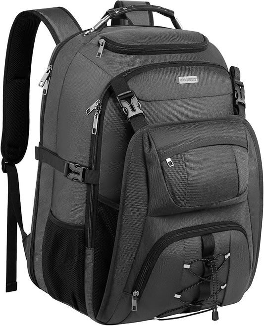 TSA Friendly Travel Laptop Backpack 18.4 inch XXXL Gaming Backpack Water-Repellent College Daypack Business Backpack with RFID Pockets & USB Port for Men