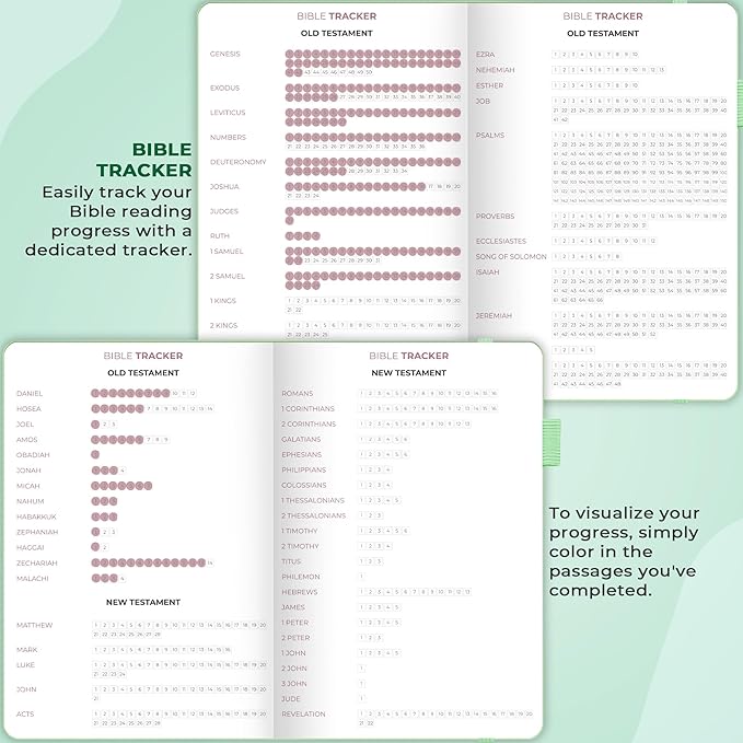 Clever Fox Bible Study Journal Large – Church Notes Notebook – Note Taking & Journaling Kit – Faith Based Religious Accessories, 7x10” (Mint Cream)