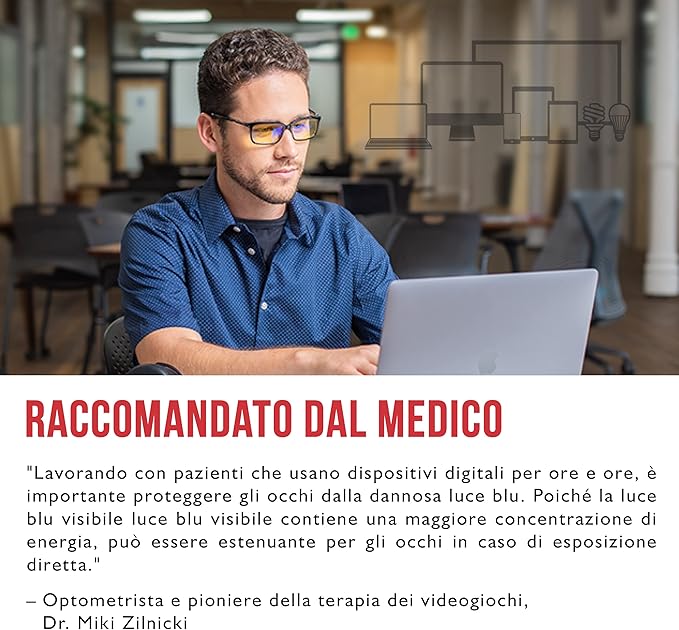 GUNNAR - Premium Gaming and Computer Glasses - Blocks Blue Light - Riot