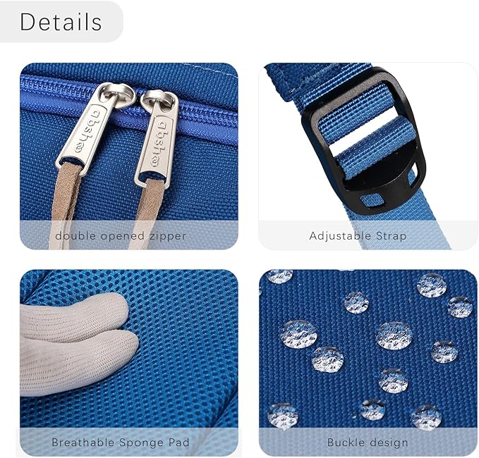 abshoo Basic Students Backpack For School Middle High School Water Resistant College Bookbag Travel Daypack (Klein Blue)