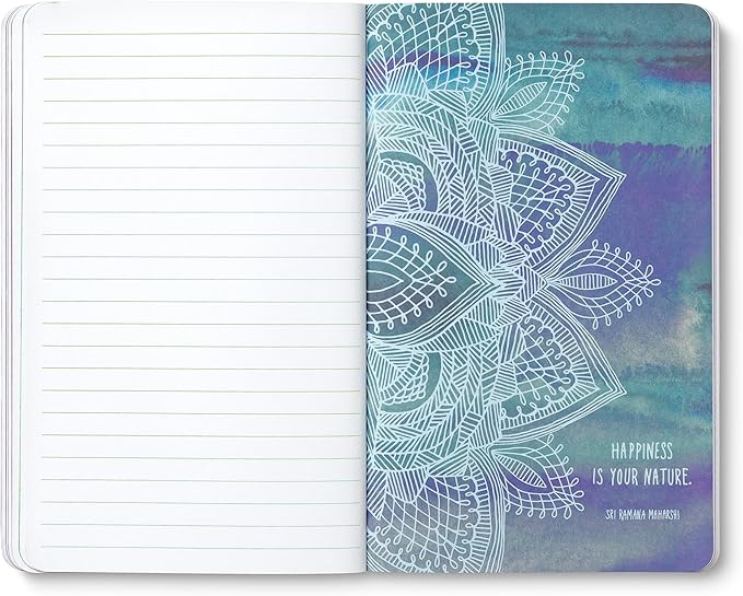Compendium Softcover Journal – “Who looks outside, dreams. Who looks inside, awakens.”— A Write Now Journal with 128 Lined Pages, 5" W x 8" H