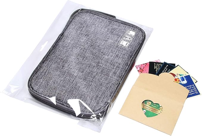 SELLYFELLY Travel Electronics Organizer Portable Cable Organizer Bag for Storage Electronic Accessories Case for Cord,Phone,Charger,Flash Drive (Gray)