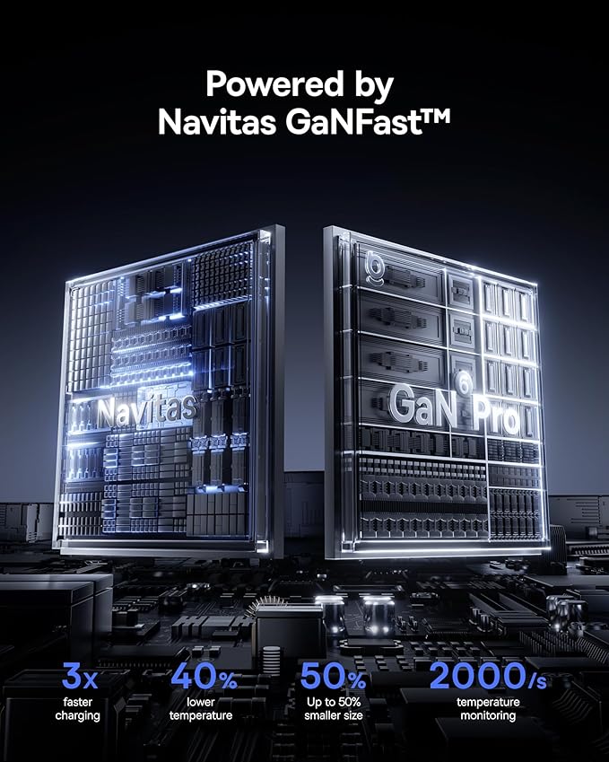 Baseus 45W USB C Charger, Dual Port PPS Fast Charging Block for iPhone 17/16/15 Series, iPad, Galaxy S25 Ultra and More Series