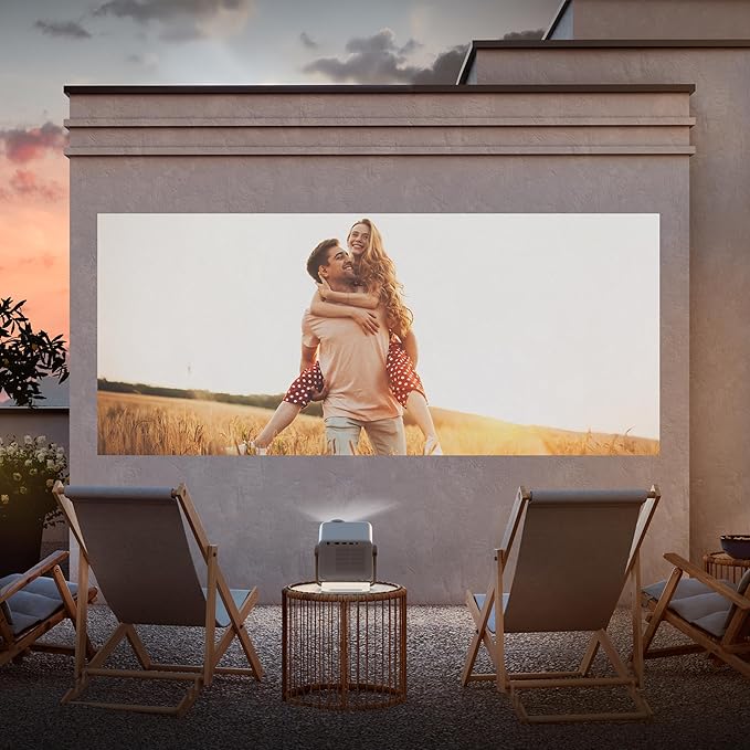 Hisense M2 Pro, Triple Laser Smart Portable Lifestyle Projector, 4K UHD, 65” – 200”, 1,300 Lumens, Dolby Vision,Optical Zoom, Intelligent Screen Adjustments, Vidaa OS, Netflix Included (2025 Model)