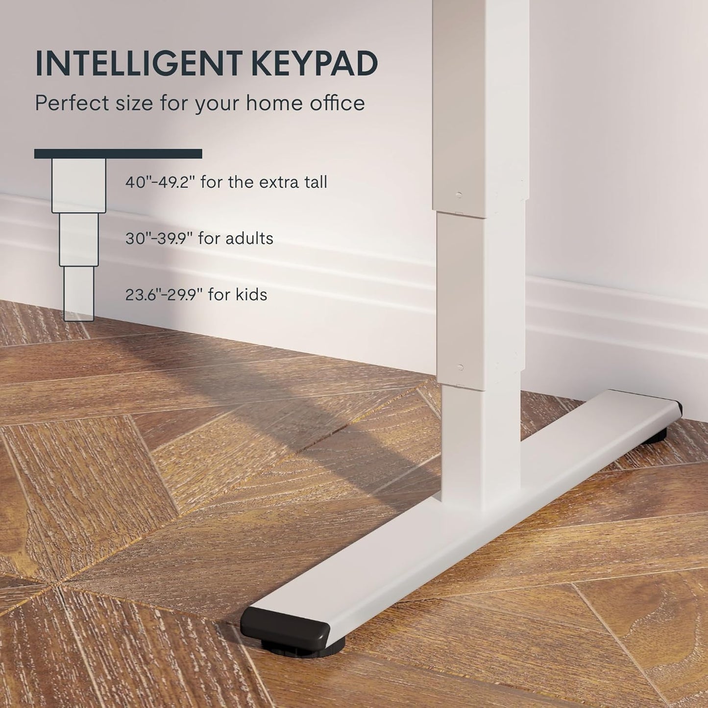 FLEXISPOT E6 Essential 3 Stages Dual Motor Electric Standing Desk 48x30 Inch Whole-Piece Board Height Adjustable Electric Sit Stand Desk(White Frame + Special Walnut Desktop, 2 Packages)