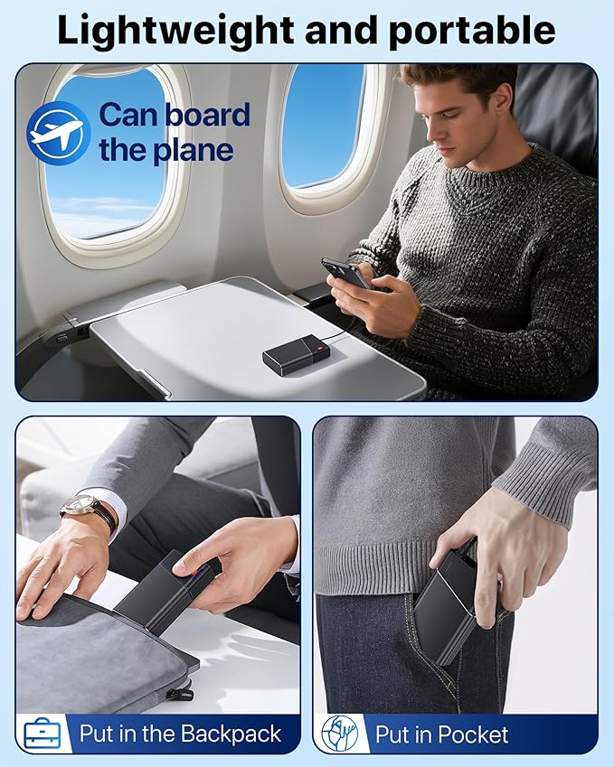 Portable Charger 20000mAh, 22.5W PD 3.0+QC 4.0 Super Fast Charging Power Bank, Cooler Aerospace Metal Case for iPhone 17 16 15 14, 13 Android, iPad, Samsung Google Tablet & More, Travel Essential