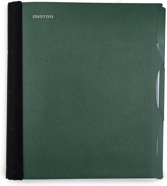 Mintra Office Durable PREMIUM Spiral Notebook (Green Olive, 3 Subject (8.5in x 11in))
