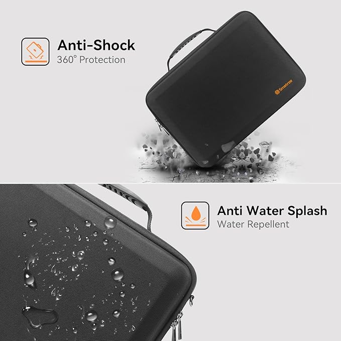 Smatree MobileBase Laptop Shoulder Sleeve Case for 15-16 inch Razer Blade 16 2025/2024/2023, for Razer Blade 15 2023/2022, Hard Laptop Carrying Case with Stand (A485S)