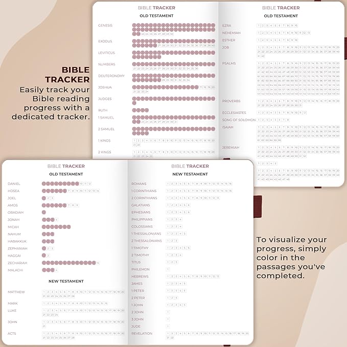 Clever Fox Bible Study Journal – Church Notes Notebook – Note Taking & Journaling Kit – Faith Based Religious Gifts & Accessories (Rose Gold)