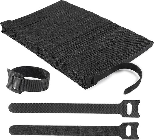 Reusable Cable Ties, 210 PCS 8 Inches Adjustable Cord Straps Wire Organizer Cord Wrap and Hook Loop Cable Management