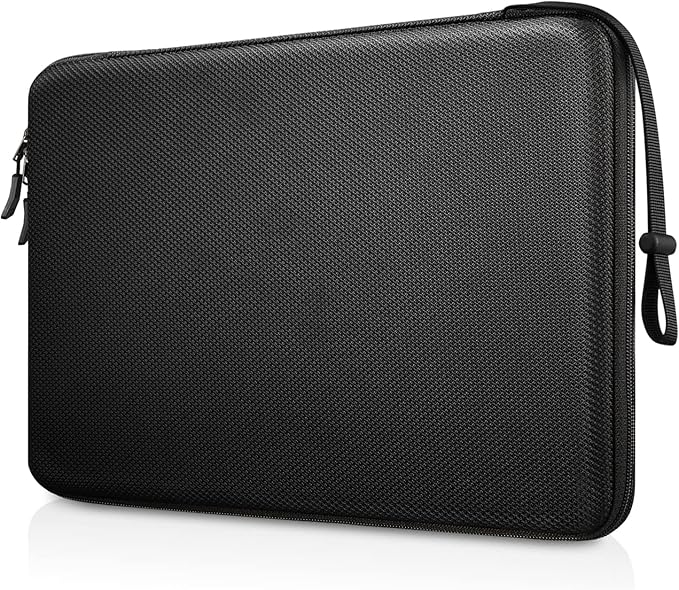FINPAC Hard Laptop Sleeve Case for 11.6-inch Chromebook, Shockproof Computer Carrying Case Compatible with 11.6-inch Samsung Chromebook 4/3/2, Acer/HP/Dell/ASUS/Surface Laptop 13", Pro 12", Black