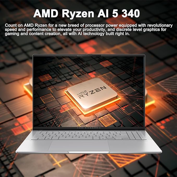 HP OmniBook X Flip 2-in-1 Laptop 14" WUXGA IPS Touch (400nits) AMD 6-core Ryzen AI 5 340 (Up to 50 Tops) 16GB RAM 512GB SSD for Creator Designer Business Professional Win11 ICP Hub/Copilot+ AI PC